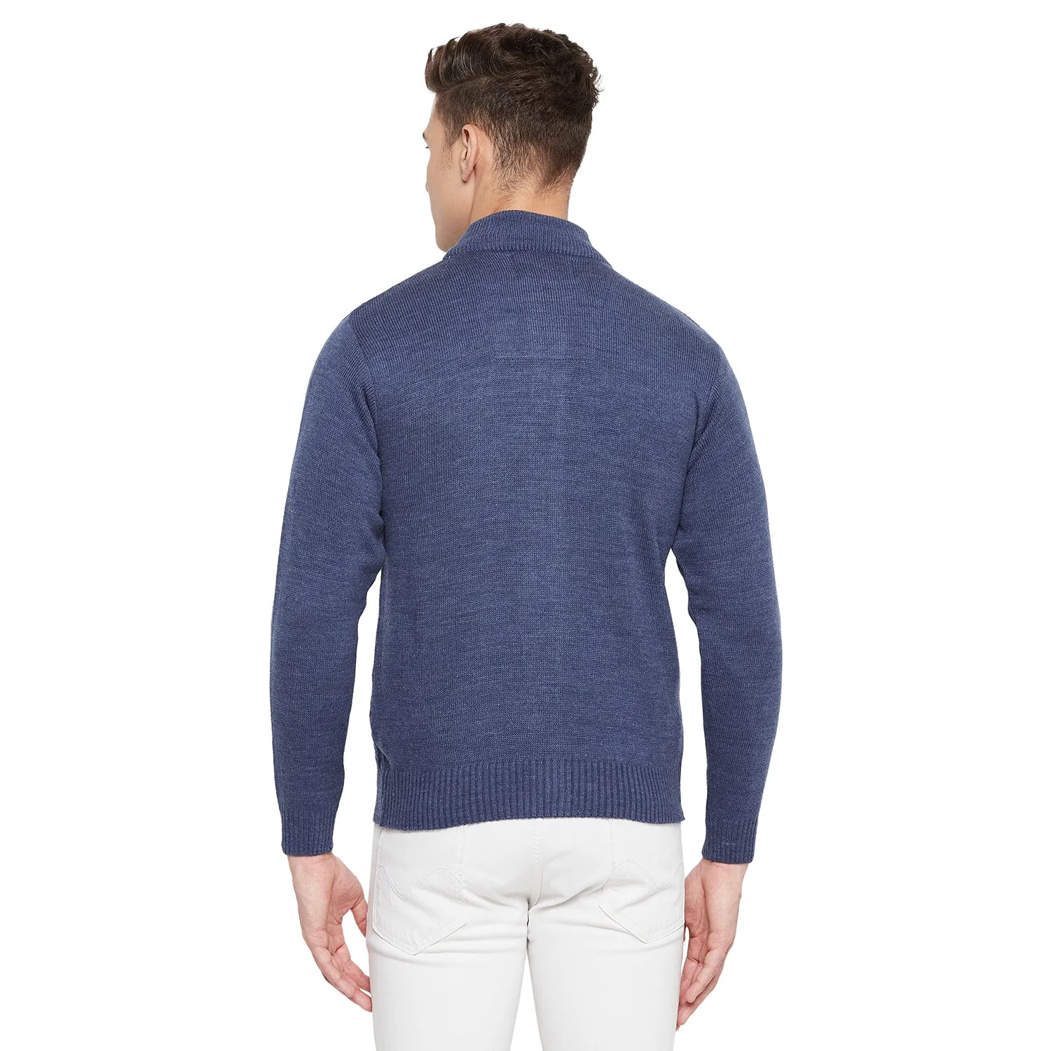Duke Stardust Men Full Sleeve High Neck Sweater (SDS683R)