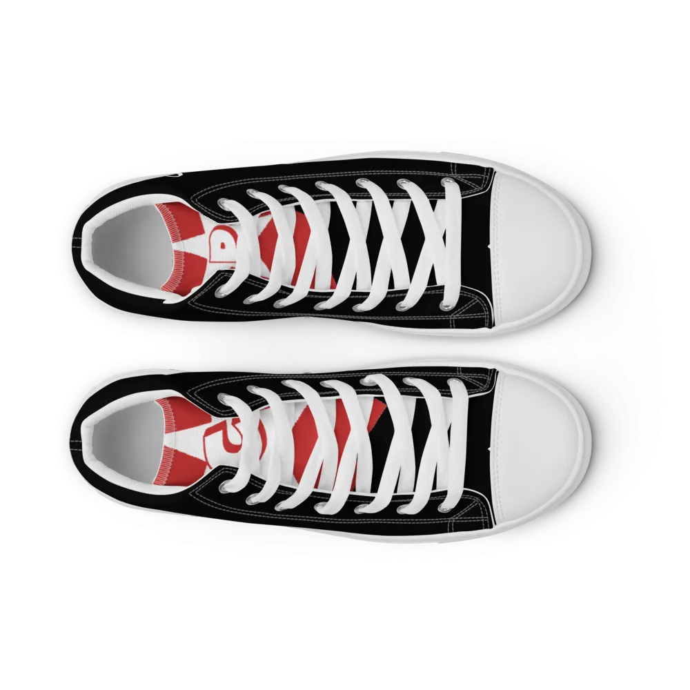 Men’s high top canvas shoes