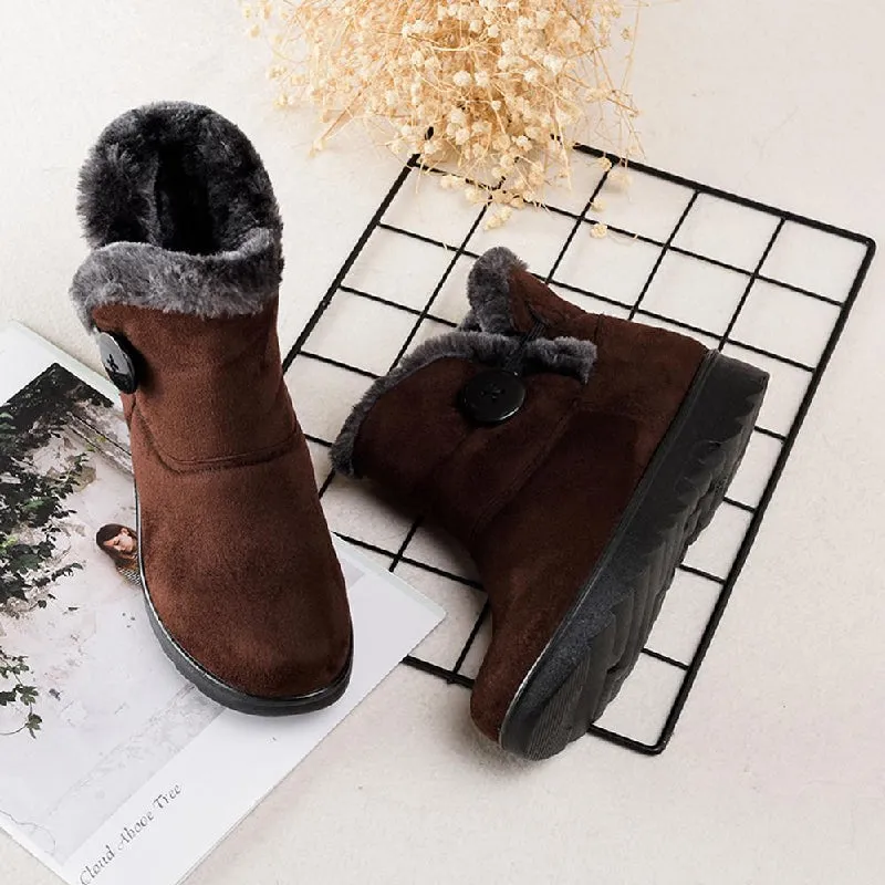 Warm fur lined winter boots for women
